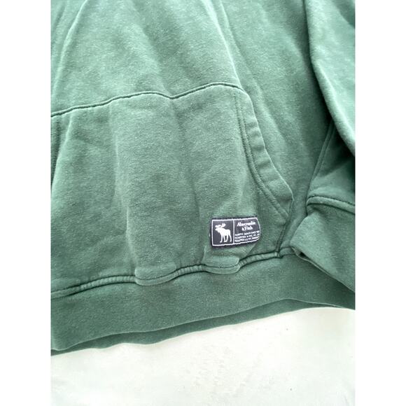 Abercrombie Kids Green Fleece Hoodie Size 15-16 - Picture 2 of 4